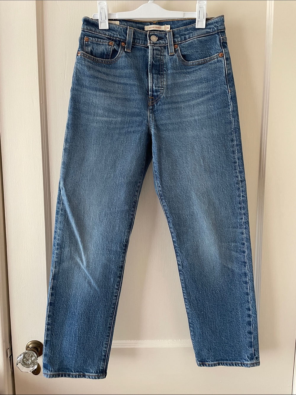 NWOT Levi's Wedgie High Waist Straight Leg Jeans (Jive Sound) Size 26